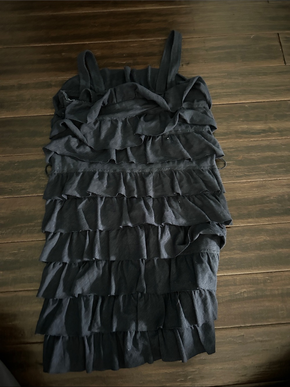abercrombie kids Navy Layered Ruffle Mini Dress